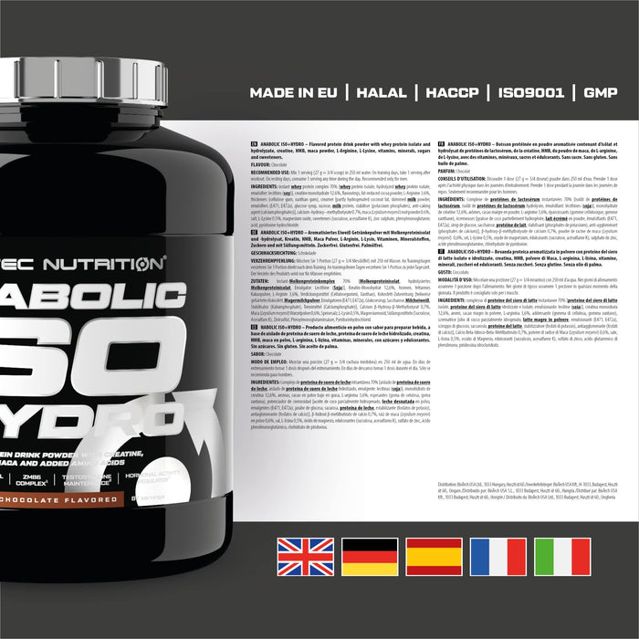 SciTec Anabolic Iso + Hydro - 2350 grams - Whey Proteins at MySupplementShop by SciTec