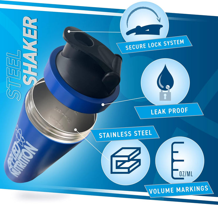 Applied Nutrition Blue Steel Shaker 750ml