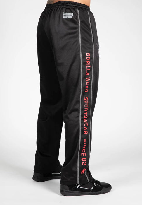 Gorilla Wear Functional Mesh Pants - Black/Red - Pants at MySupplementShop by Gorilla Wear