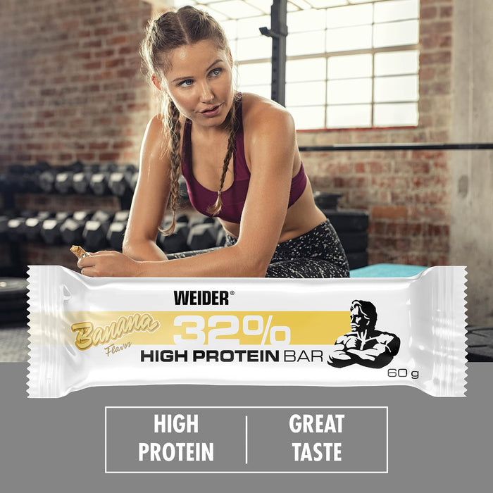 Weider 32% High Protein Bar Strawberry  12 x 60g - Protein at MySupplementShop by Weider