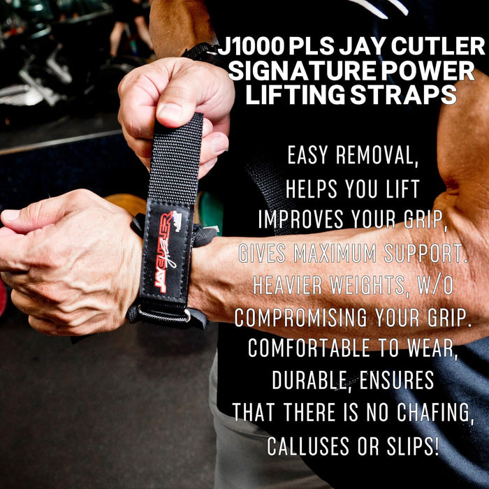 Schiek 1000PLS - Power Lifting Straps w/Jay Cutler Logo - Lifting Straps at MySupplementShop by Schiek Sports