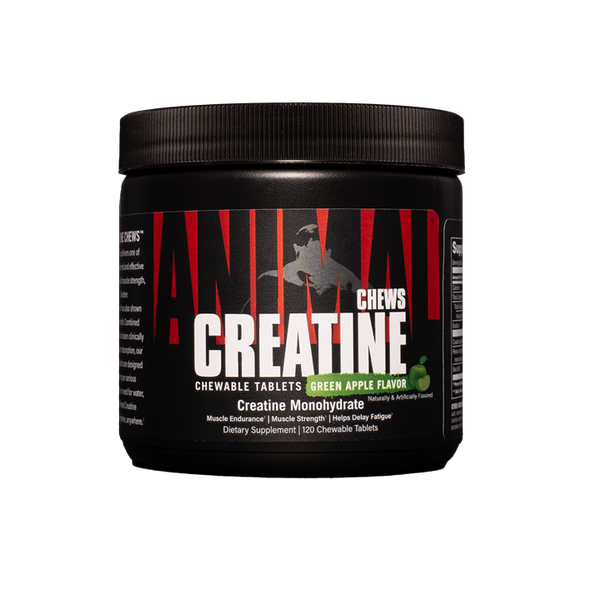 Animal Creatine Chews 120 Tablets - Green Apple - Creatine Chews at MySupplementShop by Animal