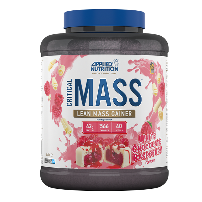 Applied Nutrition Critical Mass Professional 2.4kg - 16 Servings - White Chocolate Raspberry - Weight Gainers & Carbs at MySupplementShop by Applied Nutrition