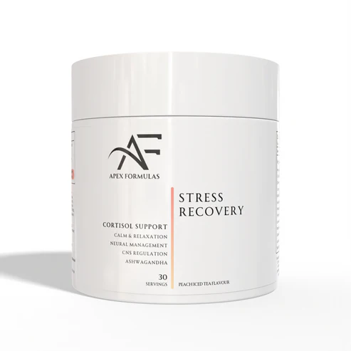 Apex Formulas Stress Recovery 300g Peach Iced tea Flavour | Ashwagandha, Magnesium & Antioxidants