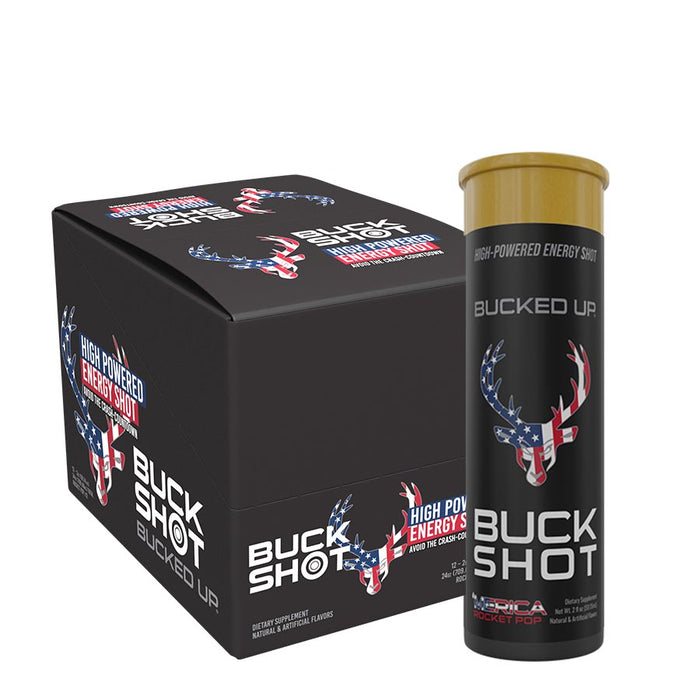 Bucked Up Buck Shot 12x59ml - Rocket Pop - Pre Workout at MySupplementShop by Bucked Up