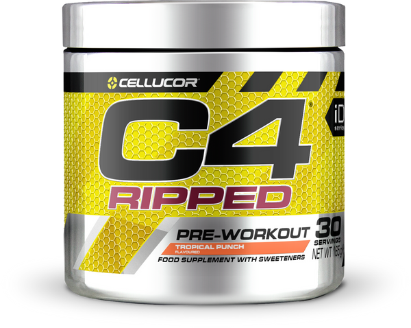 Cellucor C4 Ripped 180g - Tropical Punch - Sports Supplements at MySupplementShop by Cellucor