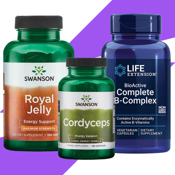 Ultimate Energy Boosting Bundle: B-Complex, Royal Jelly & Cordyceps Capsules - Sports Supplements at MySupplementShop by MySupplementShop Bundles