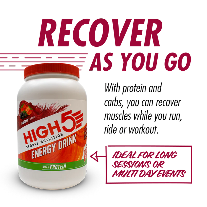 High 5 Energy Drink With Protein 1.6kg – 4:1 Carb-to-Protein, Electrolytes, & Recovery Fuel