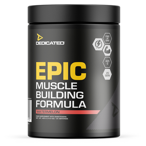 Dedicated Nutrition Epic Pre Workout 425g Watermelon - Supplements at MySupplementShop by Dedicated Nutrition