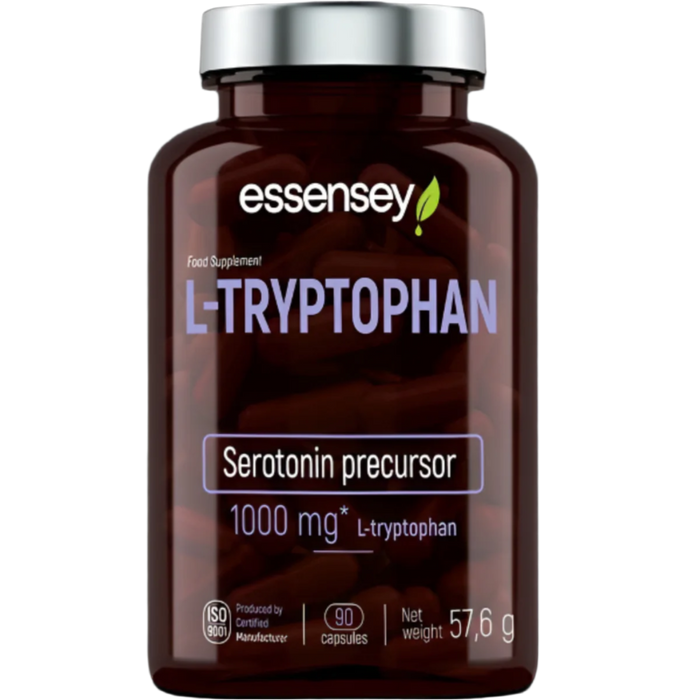 Essensey L-Tryptophan 1000mg – Natural Mood and Sleep Support | 90 Capsules