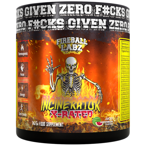 Fireball Labz Incinerator X-Rated 165g Juiced (Watermelon) - Supplements at MySupplementShop by Fireball Labz