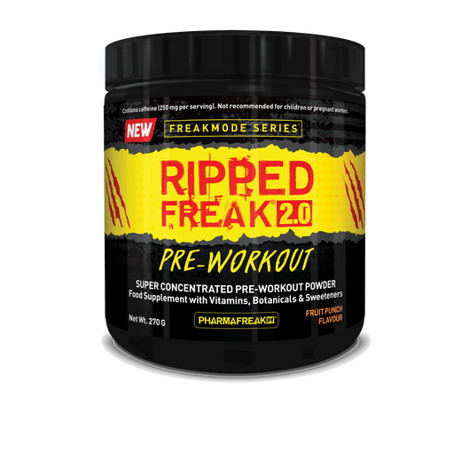 PharmaFreak Ripped Freak Pre-Workout 2.0, Fruit Punch - 270 grams - Sports Nutrition at MySupplementShop by PharmaFreak