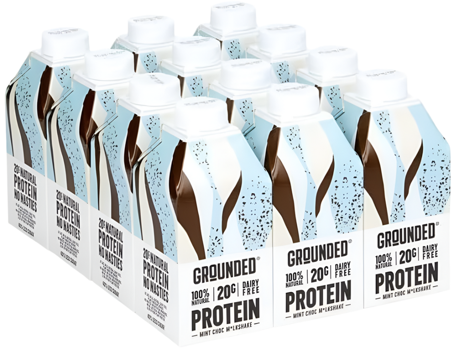 GROUNDED Plant-Based Protein Shake 12 x 490ml