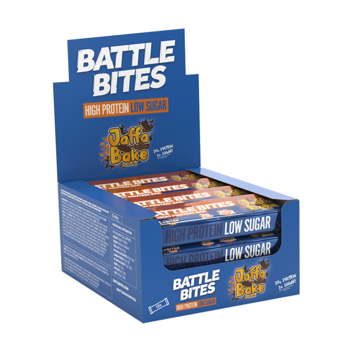 Battle Bites Protein Bars – High Protein, Low Sugar Snack – All Flavours Available 12x62g