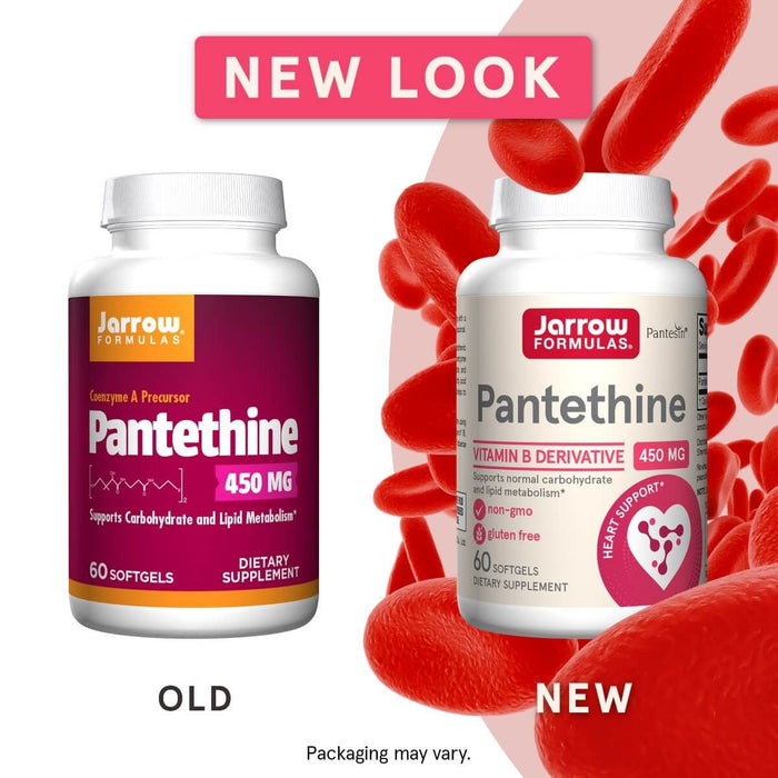 Jarrow Formulas Pantethine 450mg 60 Softgels - Health and Wellbeing at MySupplementShop by Jarrow Formulas