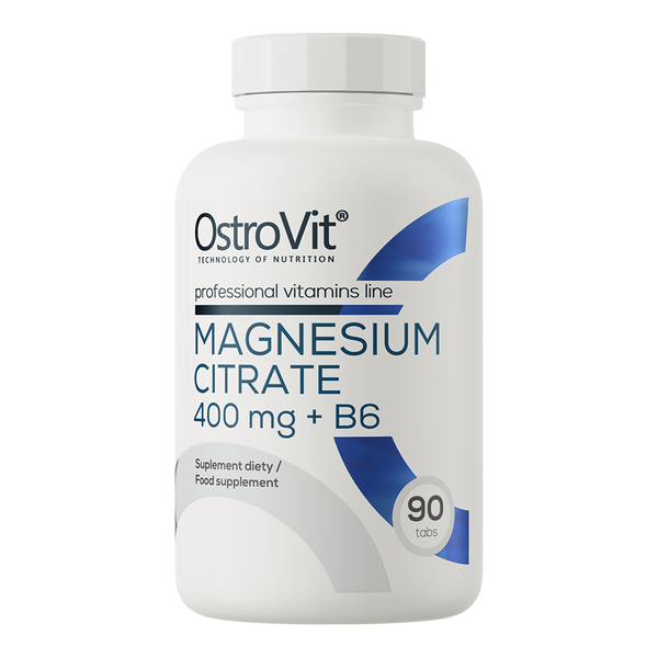 OstroVit Magnesium Citrate 400mg + B6 90 Tablets - Sports Supplements at MySupplementShop by Ostrovit