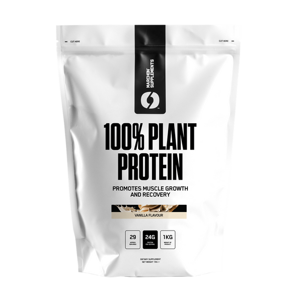 Marchon Supplement 100% Plant Protein 1kg Vanilla - Sports Nutrition at MySupplementShop by Marchon Supplement