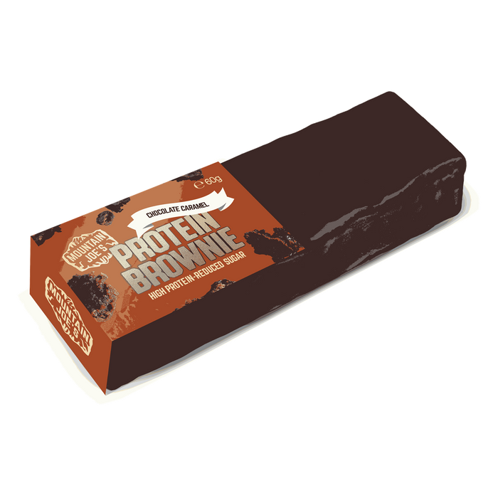 Mountain Joe's Protein Brownie 10x60g - Chocolate Caramel - Protein Bars at MySupplementShop by Mountain Joe's