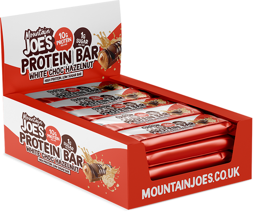 Mountain Joe's Protein Bar 12x35g - White Chocolate Hazelnut - Sports Nutrition at MySupplementShop by Mountain