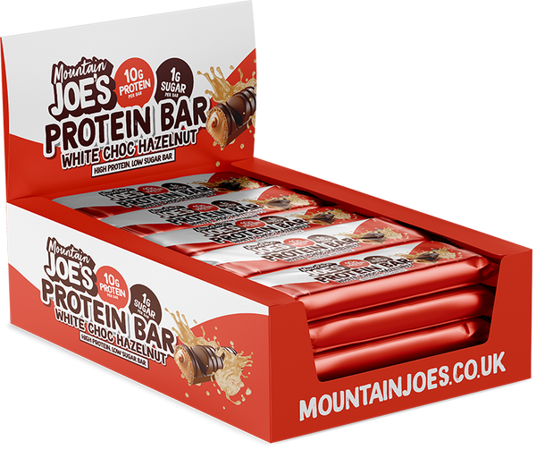 Mountain Joe's Protein Bar 12x35g - White Chocolate Hazelnut - Sports Nutrition at MySupplementShop by Mountain