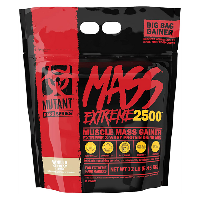 Mutant Mass Extreme 2500 5.45kg - Weight Gainers & Carbs at MySupplementShop by Mutant