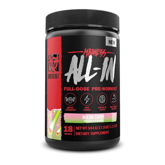 Mutant Madness All-In 504g 18 Servings - Pre Workout at MySupplementShop by Mutant