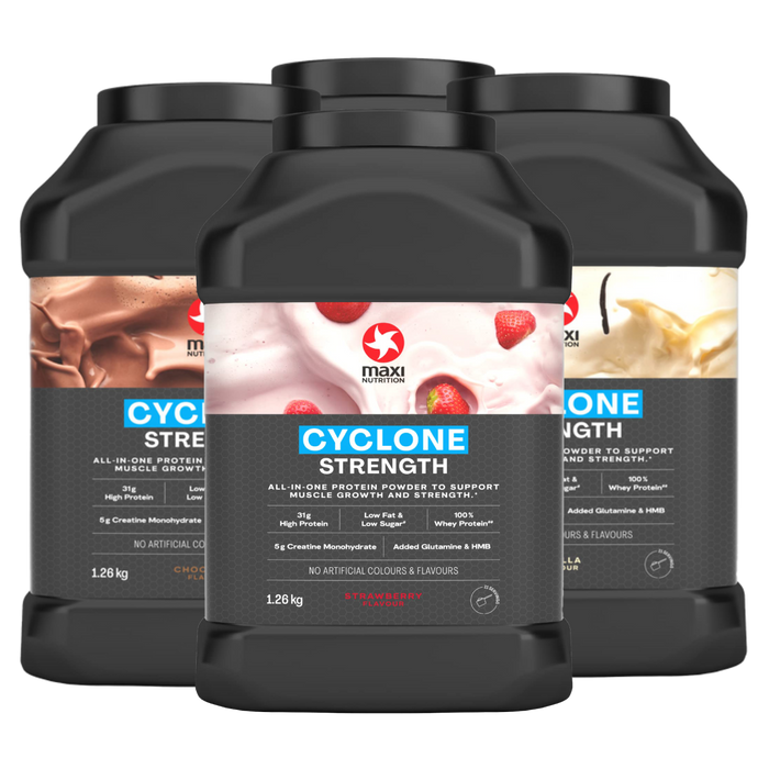 Maxi Nutrition Cyclone Protein Whey Powder 1260g  | 31g Protein & 5g Creatine | Low Sugar