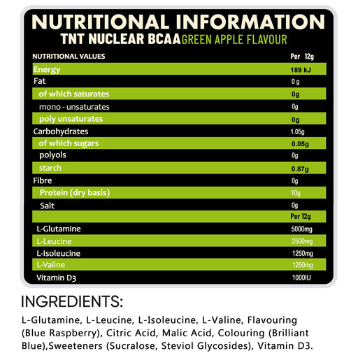 NXT Nutrition BCAA, Glutamine & VIt D 360g