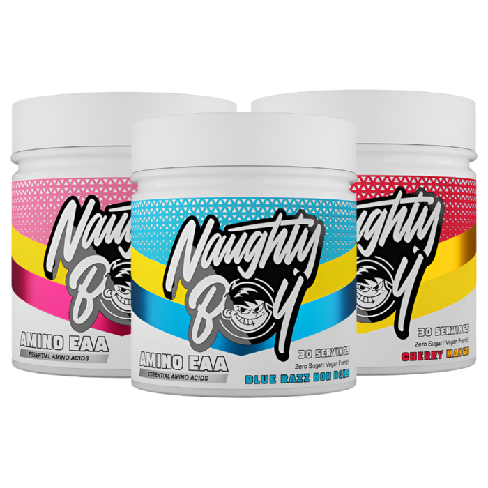 Naughty Boy AMINO EAA – Vegan BCAA & Essential Amino Acids for Muscle Recovery & Endurance | 30 Servings