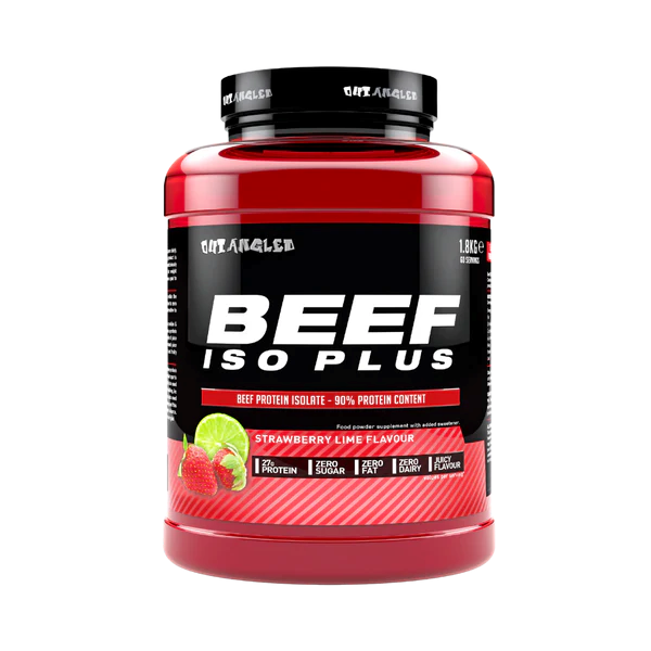 Outangled Beef Iso Plus 1.8kg - Strawberry Lime - Beef Proteins at MySupplementShop by OUT ANGLED