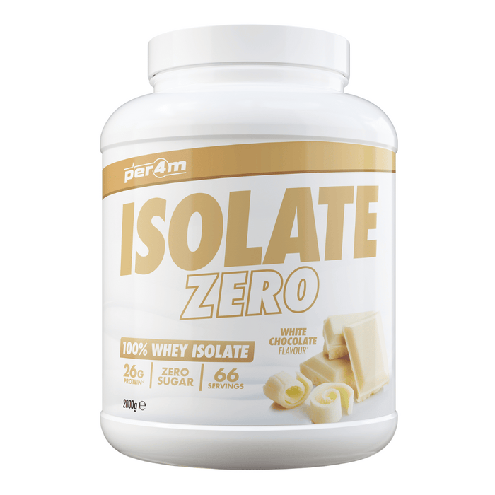 Per4m Isolate Zero | Zero Sugar Ultra Pure Whey Protein Iolate - White Chocolate - Whey Proteins at MySupplementShop by PER4M Nutrition