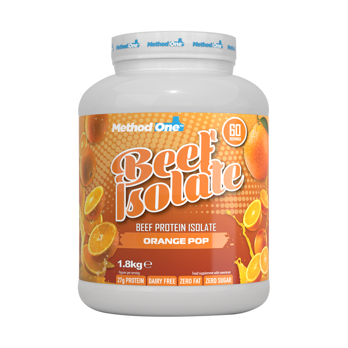 Method 1 Beef Isolate 1.8kg - Orange Pop - Sports Nutrition at MySupplementShop by Method