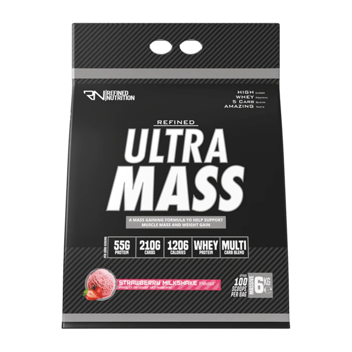 Refined Nutrition  Ultra Mass 6kg - Strawberry Milkshake - Sports Nutrition at MySupplementShop by Refined Nutrition