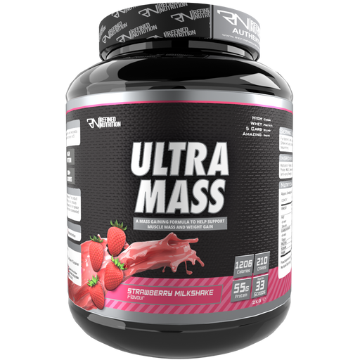 Refined Nutrition  Ultra Mass 2kg - Strawberry Milkshake - Sports Nutrition at MySupplementShop by Refined Nutrition