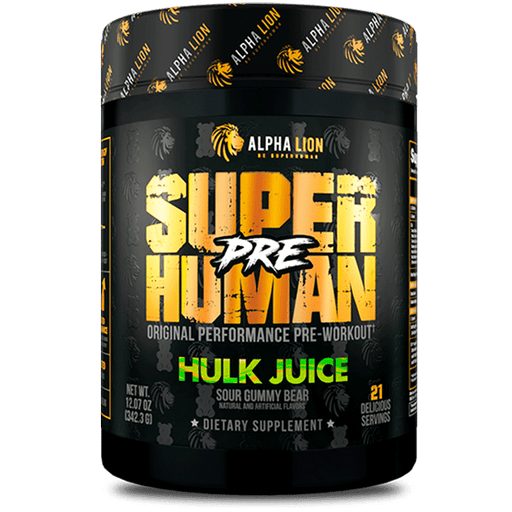 Alpha Lion SUPERHUMAN® PRE 342.3g: Elevate Your Workouts - Hulk Juice - Pre Workout at MySupplementShop by Alpha Lion