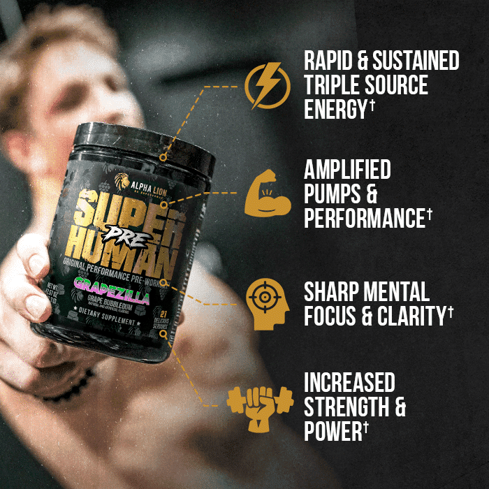 Alpha Lion SUPERHUMAN® PRE 342.3g: Elevate Your Workouts - Pre Workout at MySupplementShop by Alpha Lion