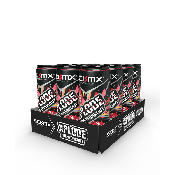 SCI-MX X-PLODE Pre-Workout Energy Drink 12x330ml - Atomic Passion - Diet Shakes at MySupplementShop by SCI-MX