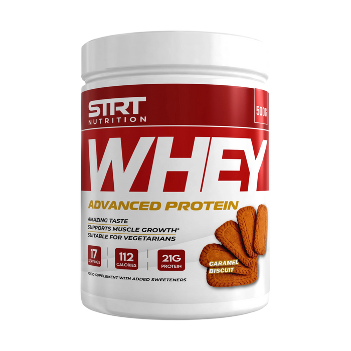 STRT Nutrition Whey Protein 500g - 21g Protein, 17 Servings, Multiple Flavours