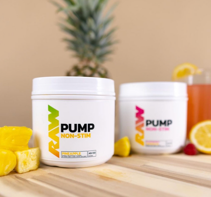 Raw Nutrition Pump Non-Stim, Strawberry Lemonade 480g - Pre & Post Workout at MySupplementShop by Raw Nutrition