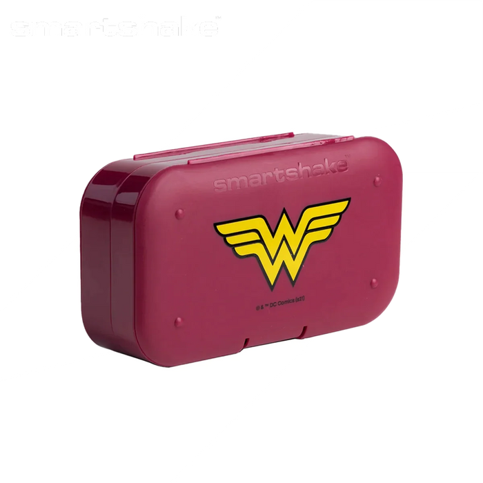 SmartShake Premium Pill Organiser - 7 Compartments - DC Wonderwoman - Pill Organiser at MySupplementShop by Smartshake