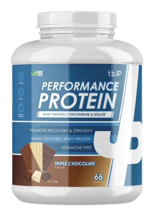 Trained By JP Performance Protein 2kg - Triple Chocolate - Whey Proteins at MySupplementShop by Trained By JP