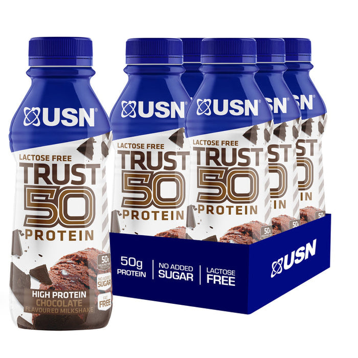 USN TRUST Protein 50 6x500ml Chocolate - Health & Personal Care at MySupplementShop by USN