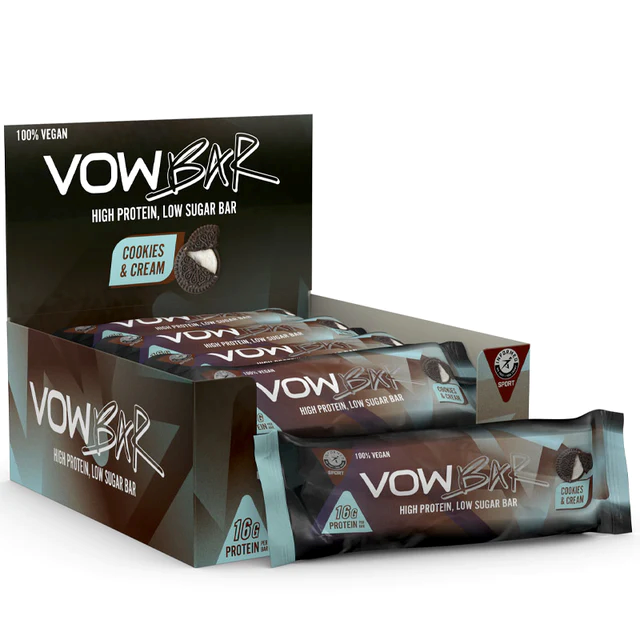 VOW Nutrition VOW Bar 12x48g - Cookies & Cream - Protein Bars at MySupplementShop by VOW Nutrition