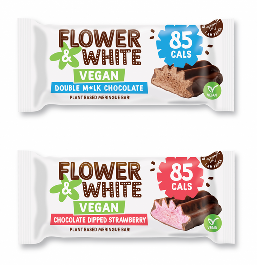 Flower&White Vegan Chocolate Dipped Bar 12x20g - Nutrition Bars at MySupplementShop by Flower & White