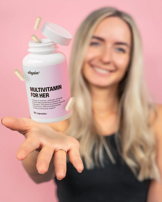 Vilgain Multivitamin for Women 90 Caps – Complete Daily Support for Health, Hormones & Skin