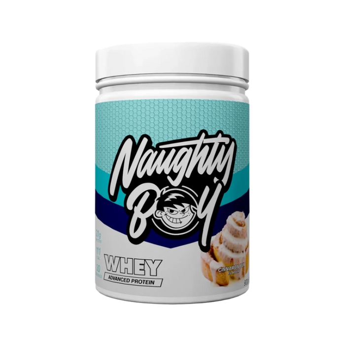 Naughty Boy Advanced Whey Protein 900g - 30 Servings (Multiple Flavours Available) - Cinnamon Bun - Whey Protein at MySupplementShop by Naughty Boy