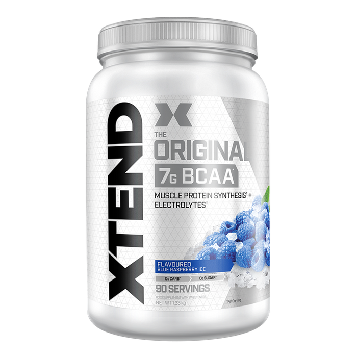 XTEND BCAA 90 Servings 1.32kg - Blue Raspberry Ice - Amino Acids and BCAAs at MySupplementShop by XTEND