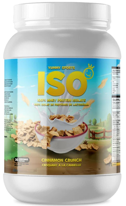 Yummy Sports ISO Tub 30 Serv 960g - Cinnamon Cereals - Whey Protein Isolate at MySupplementShop by Yummy Sports