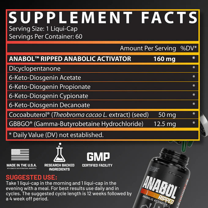 Nutrex Anabol Ripped - 60 liquid caps