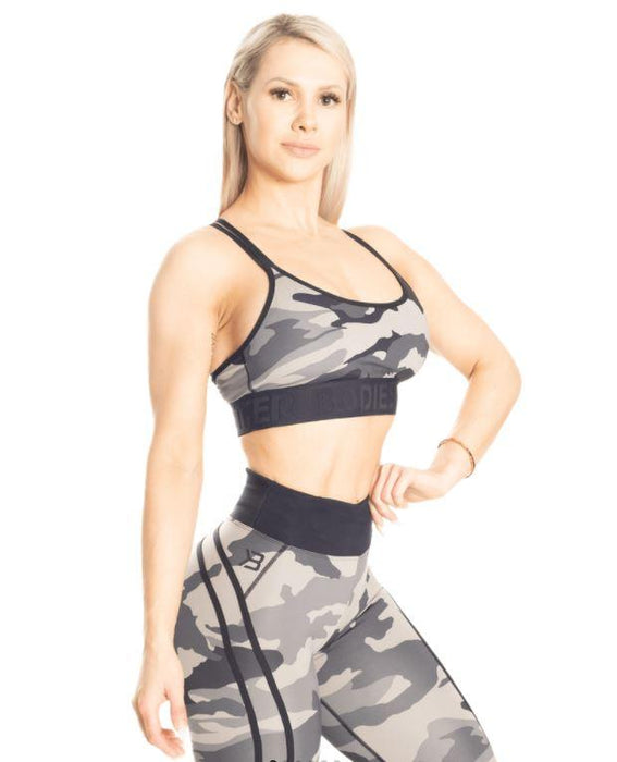 Better Bodies Gym Sports Bra - Tactical Camo - XS - Sports Bra at MySupplementShop by Better Bodies